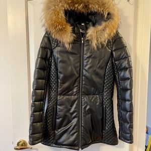 Genuine leather coat